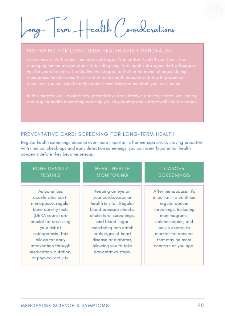 Menopause Science & Symptoms Workbook by The Menopause Shoppe