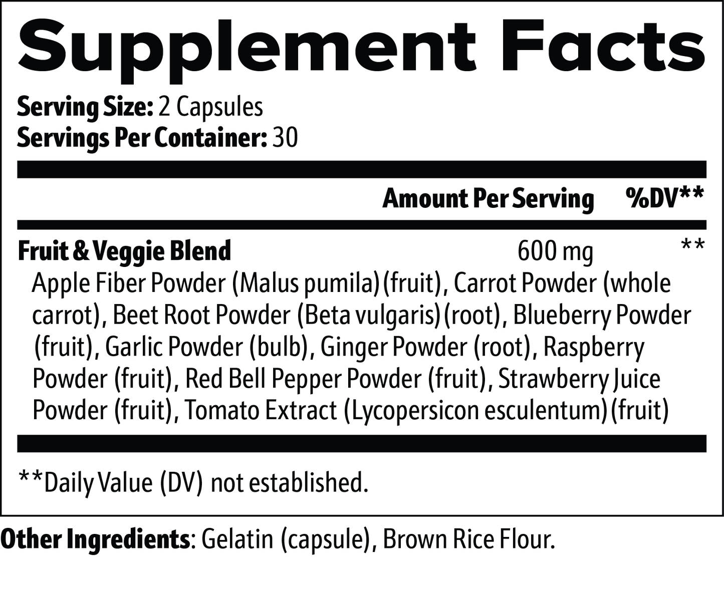 Antioxidants & Fiber Booster
