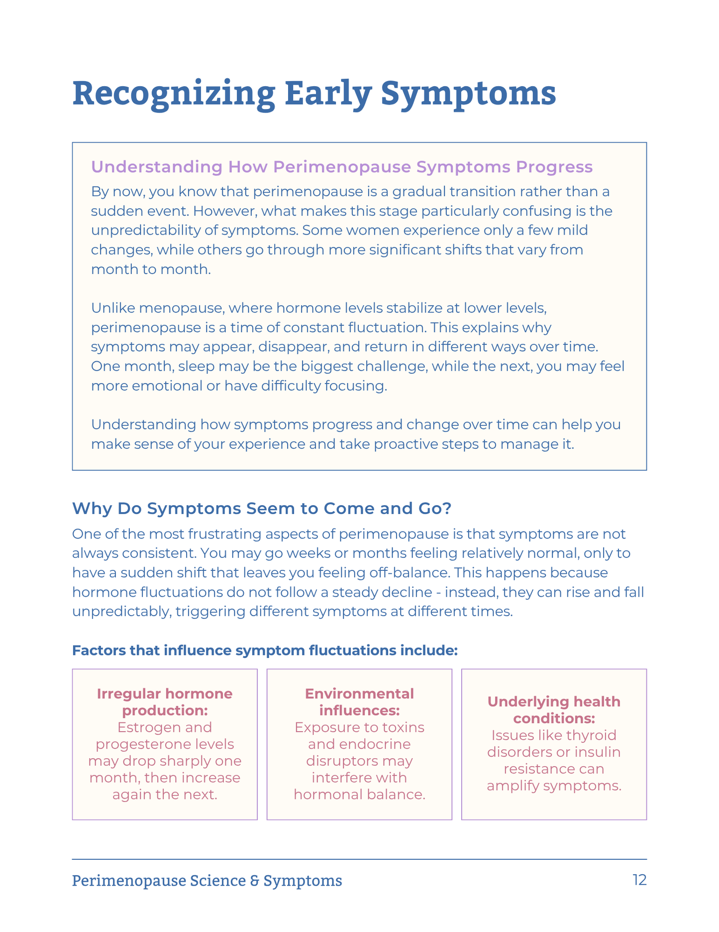 Perimenopause: Science and Symptoms Workbook