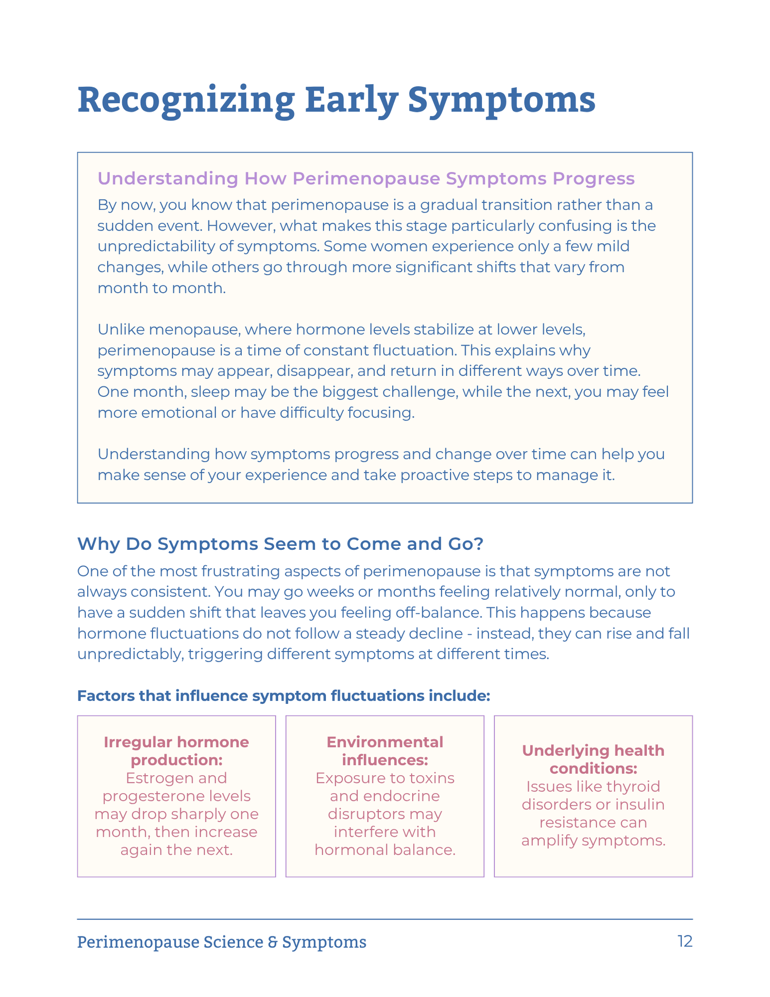 Perimenopause: Science and Symptoms Workbook