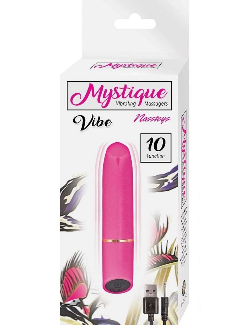 Mystique Vibrating Massagers Rechargeable Silicone Vibrator