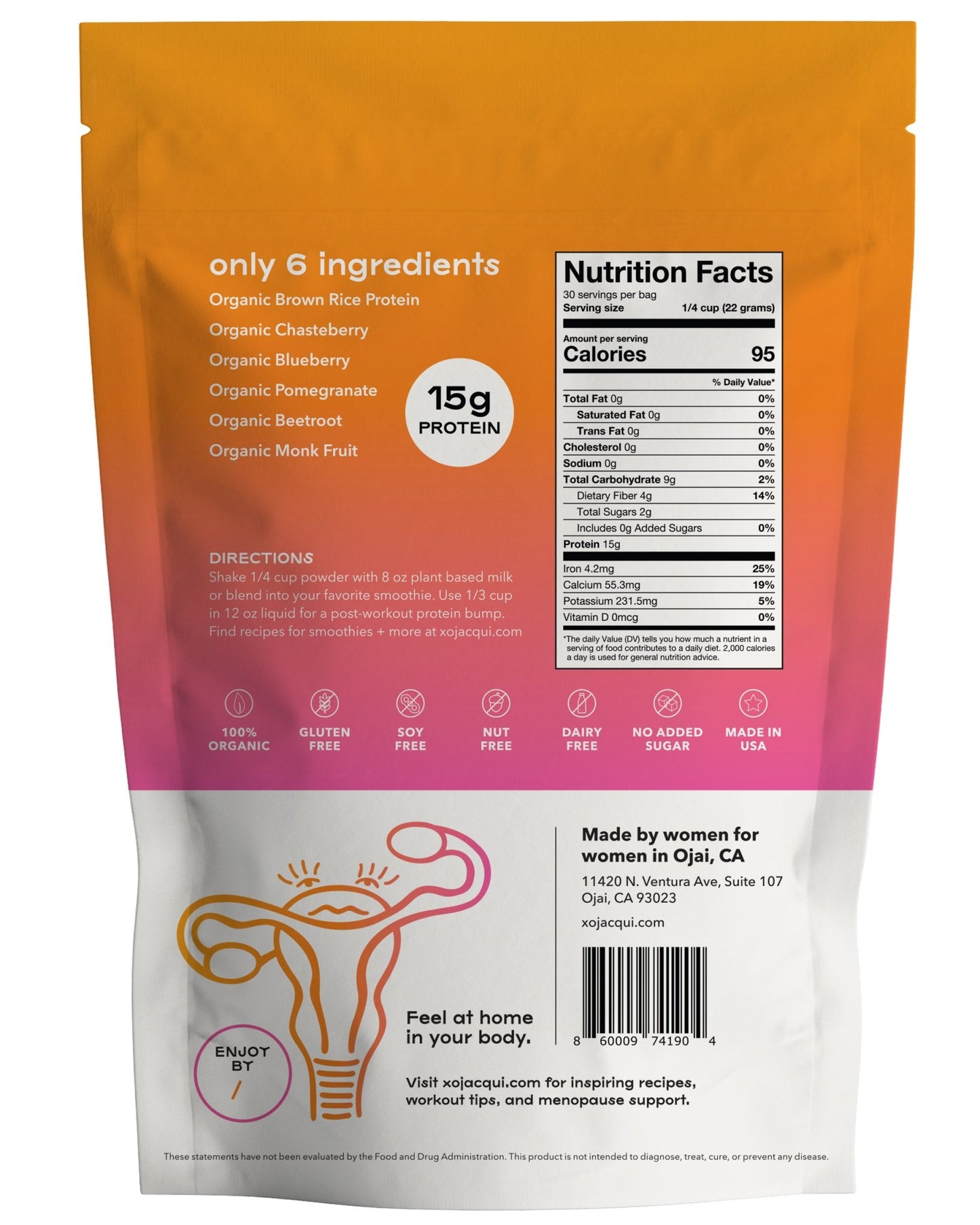 Strong + Vital Menopause Support Protein Powder – Berry Pomegranate